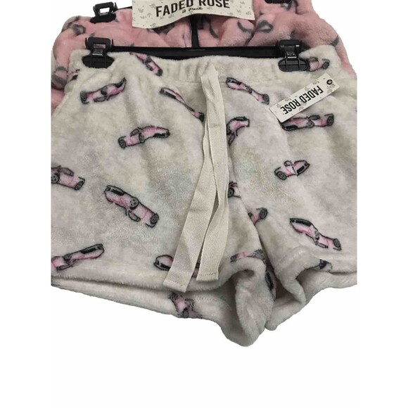 Fade Rose Women’s  Pajamas Shorts Size M Pink/ Ivory Color Intimate  Sleepwear - Picture 8 of 13